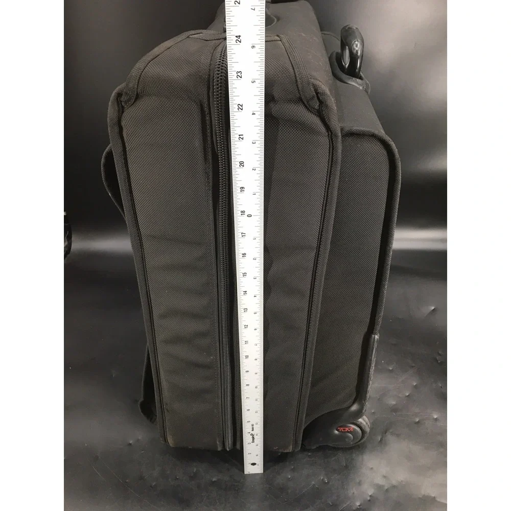 TUMI Alpha 2 Wheeled Garment Bag Carry‎ On Ballistic Nylon Black Travel Luggage
